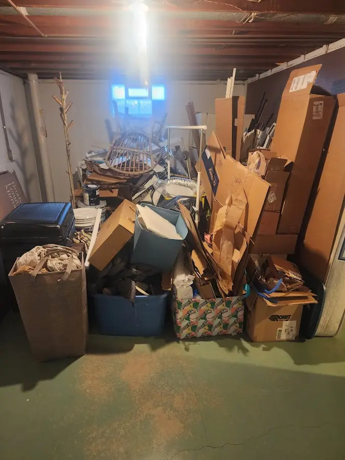 Roll-off dumpster container at job site for Yard Waste Dumpster Rental in Hidden Springs